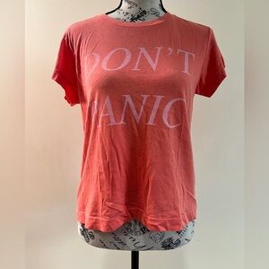 Wildfox Orange Graphic Relaxed Short Sleeve Tee